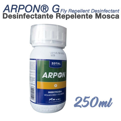 frasco branco ARPON G insecticida 250 ml