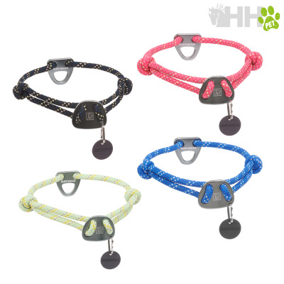 Quatro coleiras de corda para cães RUFFWEAR em várias cores