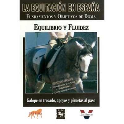 Capa de livro sobre equitação com cavalo cinza e cavaleiro