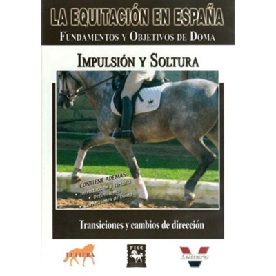 Capa de livro sobre equitação com cavalo cinzento e texto em espanhol