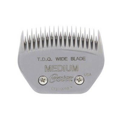 Lâmina de máquina de tosquiar Oster metálica cinzenta média