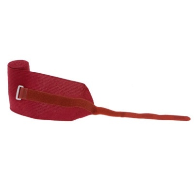 Faixa elástica cor-de-rosa com fivela metálica