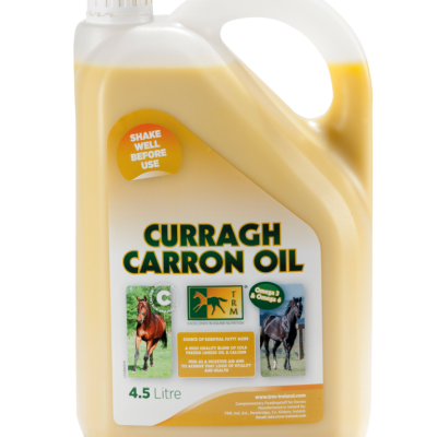 Recipiente de óleo para cavalos Curragh Carron Oil de 4,5 litros