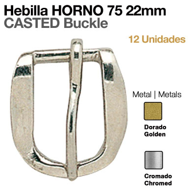 Fecho de metal cromado ou dourado para cinturão de 22 mm