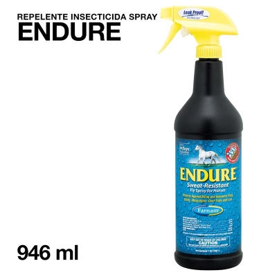 Frasco pulverizador de repelente inseticida ENDURE para cavalos, 946 ml