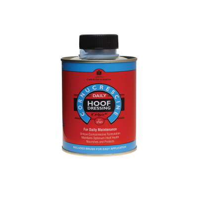 Frasco metálico vermelho e azul para tratamento de casco