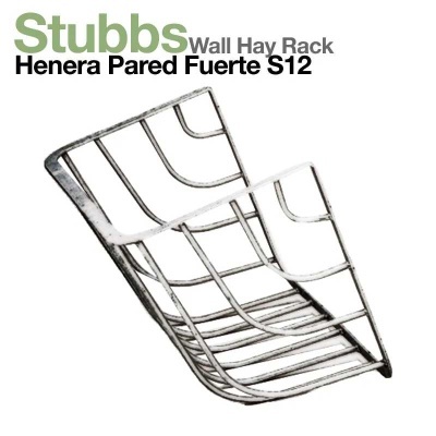 Suporte de feno metálico prateado para parede Stubbs Henera Pared Fuerte S12