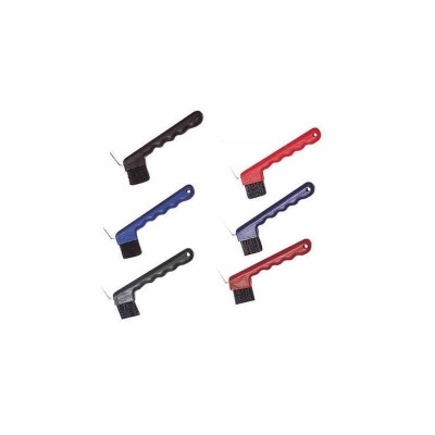 Cinco escovas para limpeza de correntes de bicicleta com cabo de plástico colorido