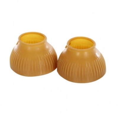 Campânulas amarelas de plástico para cascos de animais