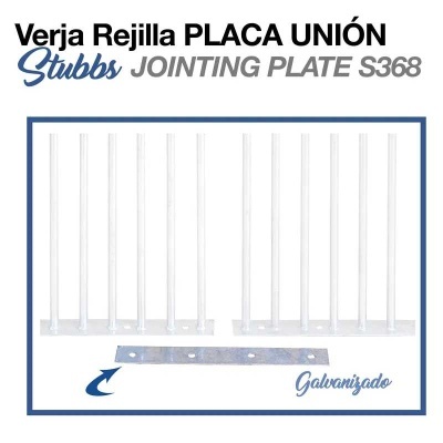 Placa de união metálica galvanizada para verja reja Stubbs Jointing Plate S368