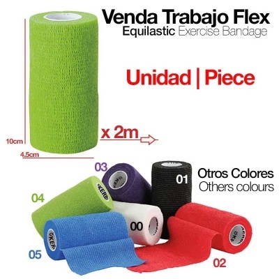 Venda de trabalho flex equilastic em várias cores sobre fundo branco