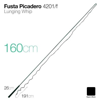 Fusta Picadero 4201/f com medições e cor negro