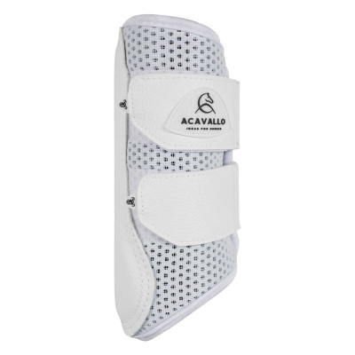 Protector branco para cavalos em malha perfurada com tiras de velcro