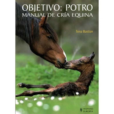Capa de livro sobre criação equina com imagem de égua e potro