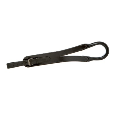 Correia preta para instrumento musical em couro com fivela