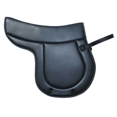 Sela preta para cavalo em material sintético texturizado