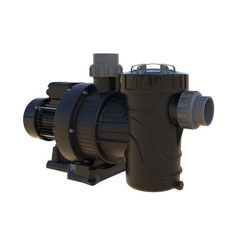 Bomba de água preta com motor elétrico