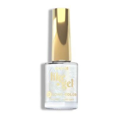 Frasco de verniz de unhas INOCOS like gel com tampa dourada