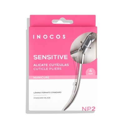 Embalagem de alicate cutículas metálico INOCOS SENSITIVE 4 mm.