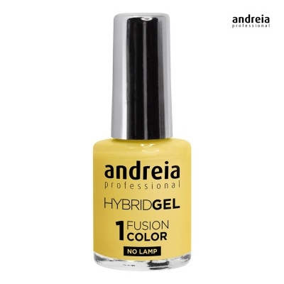 Verniz de unhas amarelo Andreia Professional com tampa prateada