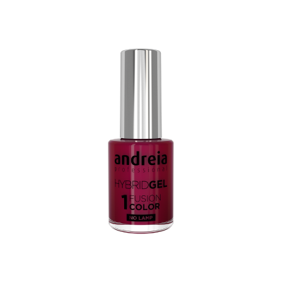 Frasco de verniz de unhas Andreia Professional Hybrid Gel cor vinho com tampa prateada