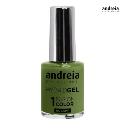 Frasco de verniz de unhas verde da marca andreia professional