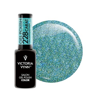 Verniz gel Victoria Vynn cor azul glitter