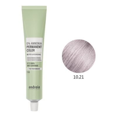 Tube de coloração de cabelo permanente com 0% amónia e círculo de cor 10.21