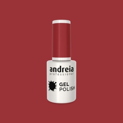Verniz gel branco com tampa vermelha da marca andreia professional