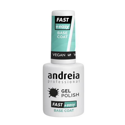 Frasco de verniz gel para unhas andreia professional FAST + easy BASE COAT.