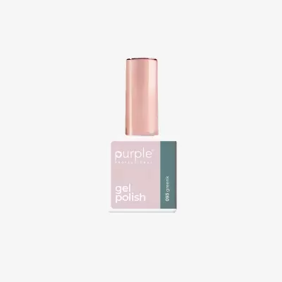Frasco de verniz gel rosa e verde Purple Professional