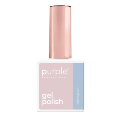Frasco de verniz gel para unhas da marca purple professional com tampa rosa metálica