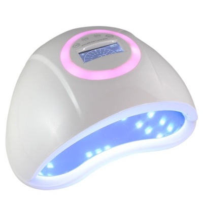 Máquina de cura UV/LED para unhas com luzes azuis e ecrã digital