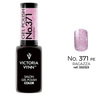 frasco de esmalte em gel Victoria Vynn cor rosa brilhante No. 371 Ragazza