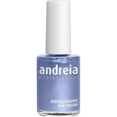 Esmalte unhas azul metálico Andreia Professional com tampa branca