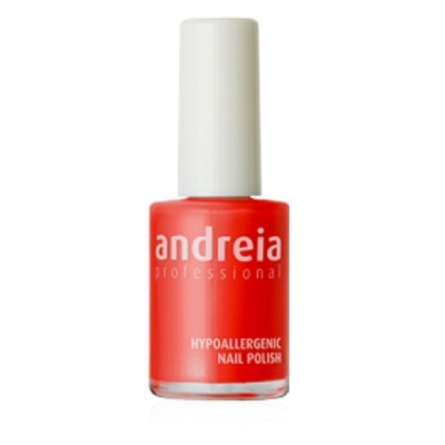 Verniz de unhas andreia professional vermelho com tampa branca