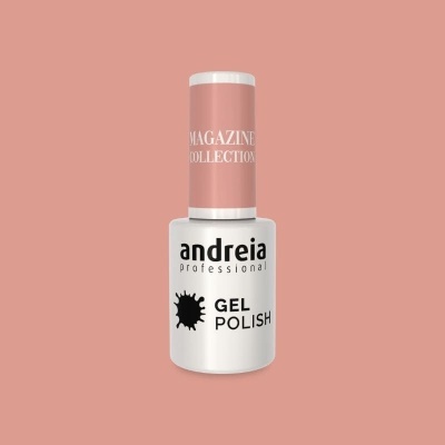 Verniz gel rosa andreia professional com texto Magazine Collection