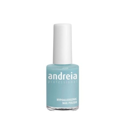 frasco de esmalte de unhas azul claro Andreia Professional com tampa branca