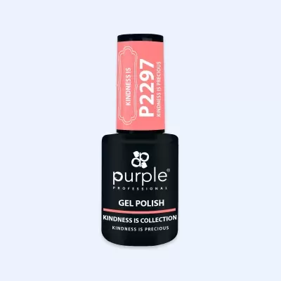 Frasco de verniz gel cor-de-rosa da Purple Professional