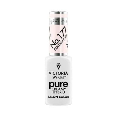 Frasco de verniz de unhas Victoria Vynn branco com tampa e rótulo com texto