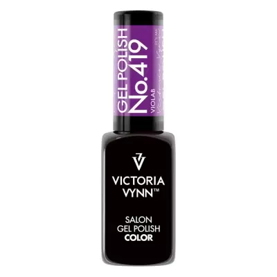 Frasco de verniz gel para unhas Victoria Vynn cor violeta com tampa preta