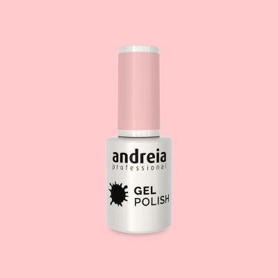 Frasco verniz gel para unhas Andreia Professional branco com tampa rosa