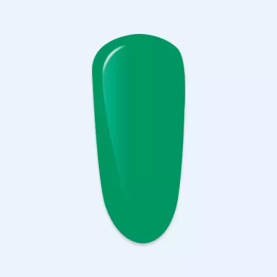 Amostra de verniz para unhas verde, acabamento brilhante