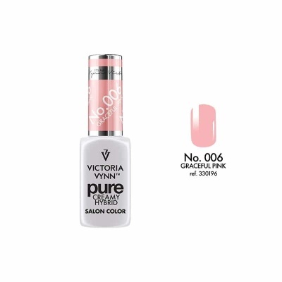 Esmalte Victoria Vynn Pure Creamy Hybrid cor Graceful Pink No. 006