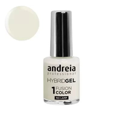 Frasco de verniz de unhas creme claro da marca andreia professional