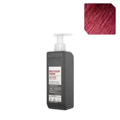 Frasco de creme para coloração temporária de cabelo cor Deep Cherry