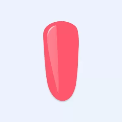Esmalte de unhas rosa coral brilhante