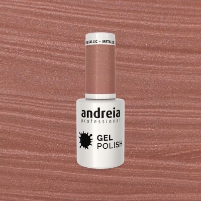 Verniz gel metálico castanho rosado da Andreia Professional