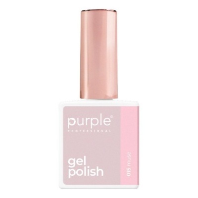 Frasco de verniz gel roxo e rosa claro