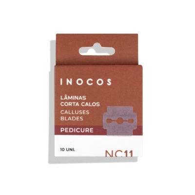 Embalagem de lâminas corta calos INOCOS para pedicure